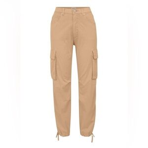 DIESEL DL1961  GWEN CARGO JOGGER  SIDE POCKETS COTTON TWILL SOFT BEIGE SZ…